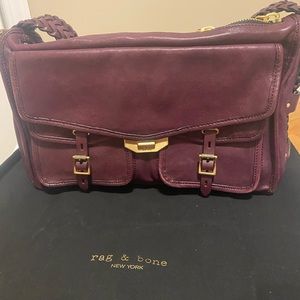 Rag and Bone field messenger bag in Merlot